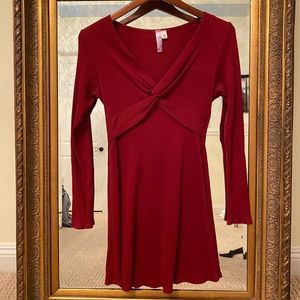 Francesca’s red knot dress only worn 2-3 times!